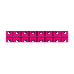 Pink Pattern Squares Flano Scarf (mini)