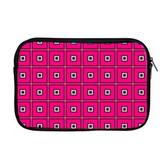 Pink Pattern Squares Apple Macbook Pro 17  Zipper Case