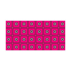 Pink Pattern Squares Yoga Headband