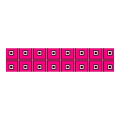 Pink Pattern Squares Velvet Scrunchie