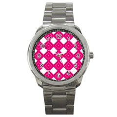 Pattern Texture Sport Metal Watch