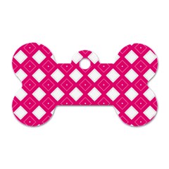 Pattern Texture Dog Tag Bone (two Sides)