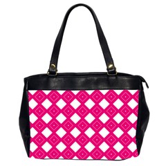 Pattern Texture Oversize Office Handbag (2 Sides)