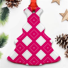 Pattern Texture Christmas Tree Ornament (two Sides)