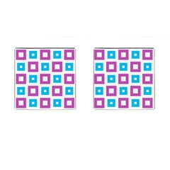 Pattern Plaid Cufflinks (square)