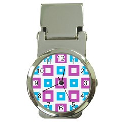 Pattern Plaid Money Clip Watches