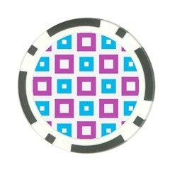 Pattern Plaid Poker Chip Card Guard