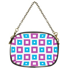 Pattern Plaid Chain Purse (one Side)