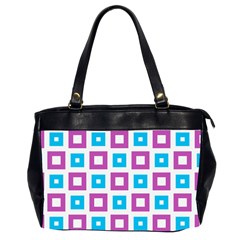 Pattern Plaid Oversize Office Handbag (2 Sides)