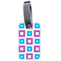 Pattern Plaid Luggage Tag (two Sides)