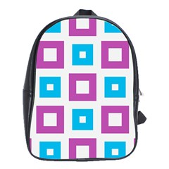 Pattern Plaid School Bag (xl)