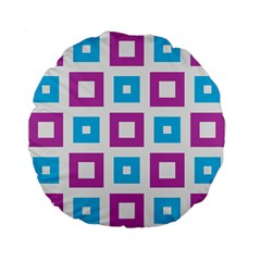 Pattern Plaid Standard 15  Premium Flano Round Cushions