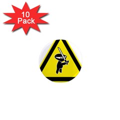 Ninja Signs Symbols Sword Fighter 1  Mini Magnet (10 Pack) 