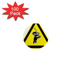 Ninja Signs Symbols Sword Fighter 1  Mini Magnets (100 Pack)  by Sudhe