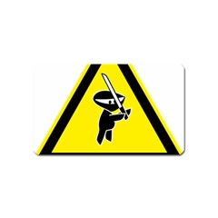 Ninja Signs Symbols Sword Fighter Magnet (name Card) by Sudhe