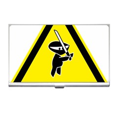 Ninja Signs Symbols Sword Fighter Business Card Holder by Sudhe