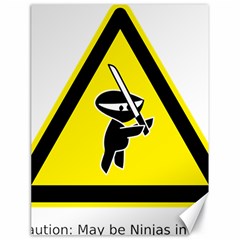 Ninja Signs Symbols Sword Fighter Canvas 18  X 24  by Sudhe