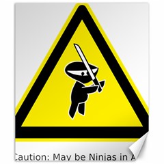 Ninja Signs Symbols Sword Fighter Canvas 20  X 24  by Sudhe