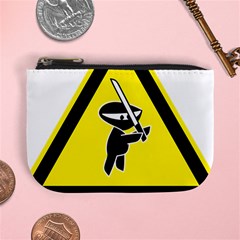 Ninja Signs Symbols Sword Fighter Mini Coin Purse by Sudhe