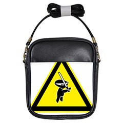 Ninja Signs Symbols Sword Fighter Girls Sling Bag by Sudhe