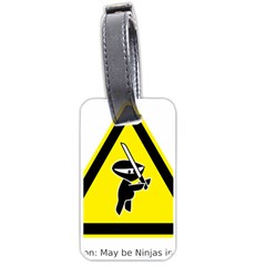 Ninja Signs Symbols Sword Fighter Luggage Tag (one Side) by Sudhe