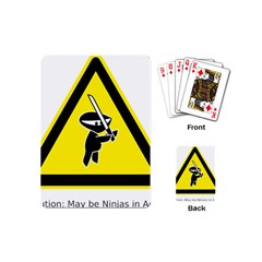 Ninja Signs Symbols Sword Fighter Playing Cards Single Design (mini)