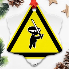 Ninja Signs Symbols Sword Fighter Ornament (snowflake) by Sudhe