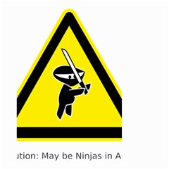 Ninja Signs Symbols Sword Fighter Small Garden Flag (two Sides) by Sudhe