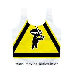 Ninja Signs Symbols Sword Fighter Full Print Recycle Bag (m) by Sudhe