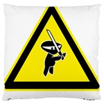 Ninja Signs Symbols Sword Fighter Standard Flano Cushion Case (Two Sides) Front