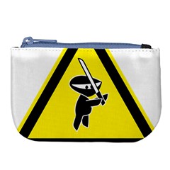 Ninja Signs Symbols Sword Fighter Large Coin Purse