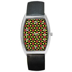 Pattern Texture Backgrounds Barrel Style Metal Watch