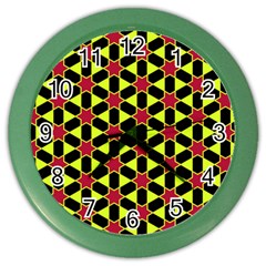 Pattern Texture Backgrounds Color Wall Clock