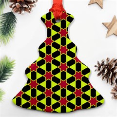 Pattern Texture Backgrounds Christmas Tree Ornament (two Sides)