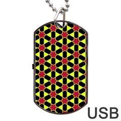 Pattern Texture Backgrounds Dog Tag Usb Flash (two Sides)