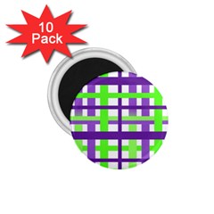 Plaid Waffle Gingham 1 75  Magnets (10 Pack)  by HermanTelo