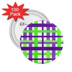 Plaid Waffle Gingham 2 25  Buttons (100 Pack)  by HermanTelo