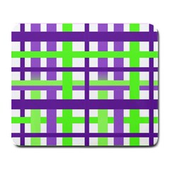 Plaid Waffle Gingham Large Mousepads by HermanTelo