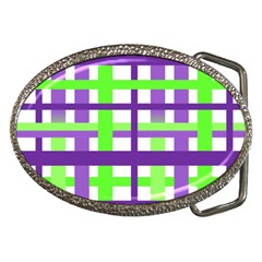 Plaid Waffle Gingham Belt Buckles by HermanTelo