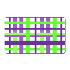 Plaid Waffle Gingham Magnet (rectangular) by HermanTelo