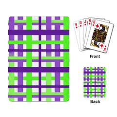 Plaid Waffle Gingham Playing Cards Single Design (rectangle) by HermanTelo