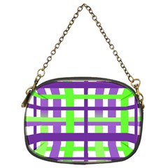 Plaid Waffle Gingham Chain Purse (two Sides) by HermanTelo