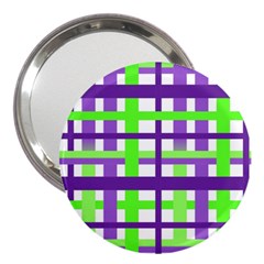 Plaid Waffle Gingham 3  Handbag Mirrors by HermanTelo