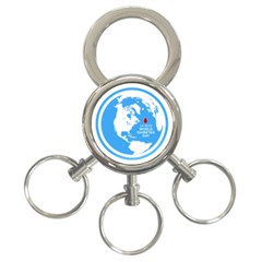 The World Day Of Struggle Against Diabet 3-ring Key Chain by Sudhe