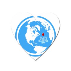 The World Day Of Struggle Against Diabet Heart Magnet by Sudhe