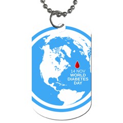 The World Day Of Struggle Against Diabet Dog Tag (two Sides) by Sudhe