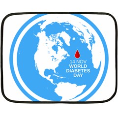 The World Day Of Struggle Against Diabet Fleece Blanket (mini) by Sudhe