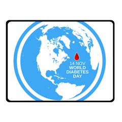 The World Day Of Struggle Against Diabet Double Sided Fleece Blanket (small)  by Sudhe