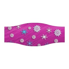 Snowflakes Winter Christmas Purple Stretchable Headband by HermanTelo