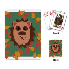 Hedgehog Animal Cute Cartoon Playing Cards Single Design (rectangle) by Sudhe